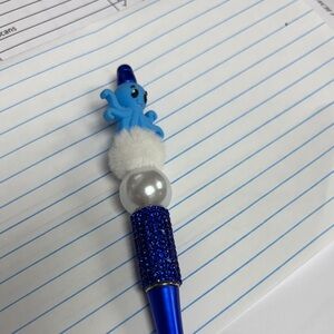 Blue Octopus Art Pen
